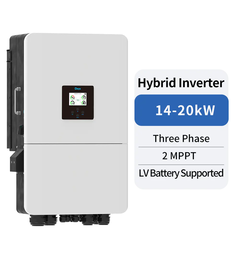 3 phase  Hybrid Inverter 14-20kW 2MPPT  LV Battery Supported