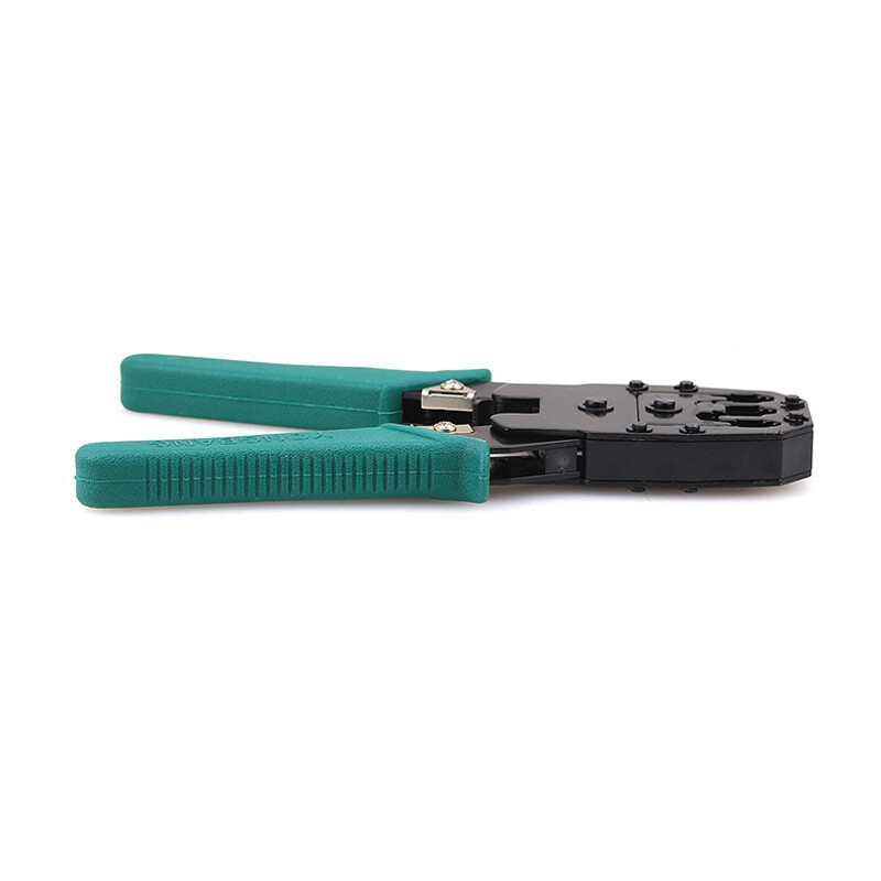 Modular Network RJ45 RJ11 RJ12 Crimping Tool, Multifunctional Network Cable Cutting Stripping Crimper/Wire Stripper/Wire Cutter, for 8P/6P/4P /CAT5/CAT5e/CAT6 All in One Crimping 3-in-1