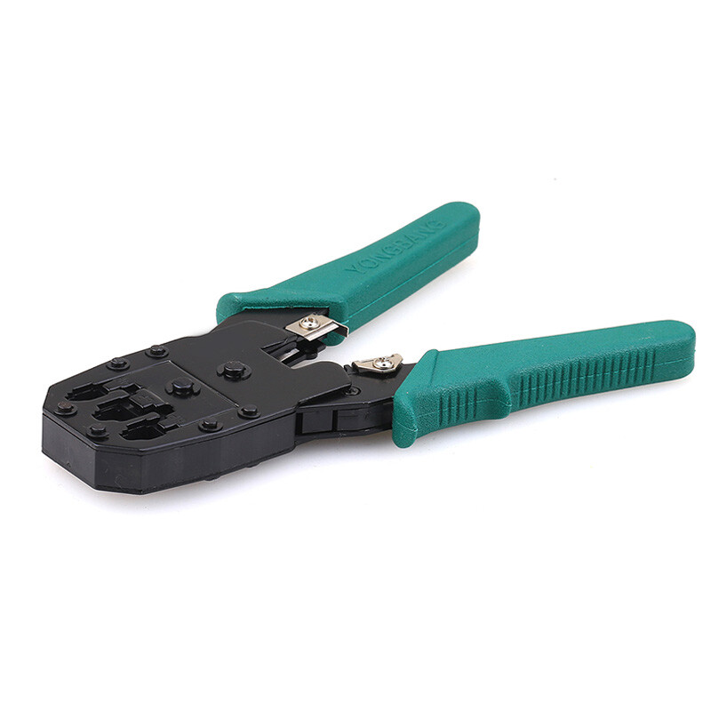 Modular Network RJ45 RJ11 RJ12 Crimping Tool, Multifunctional Network Cable Cutting Stripping Crimper/Wire Stripper/Wire Cutter, for 8P/6P/4P /CAT5/CAT5e/CAT6 All in One Crimping 3-in-1